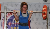 Jenni 90kg kyykyyn lähdössä SM-2014