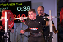 Avoimenluokan 74 kiloa, SE jalkakyyky 240,5kg., 2018.