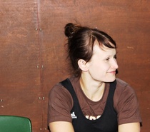 Annia hymyilytää penkin jälkeen, Äänekoski 2014